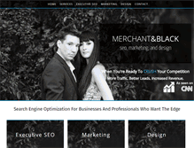 Tablet Screenshot of merchantandblack.com